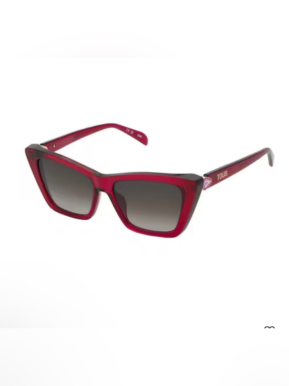 TOUS Logo Color Block sunglasses in pink w/branded case